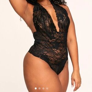 1X NWT Adore Me Halter Black Lingerie